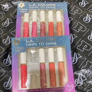 L.A. Colors Swipe to Shine Lip Gloss Set